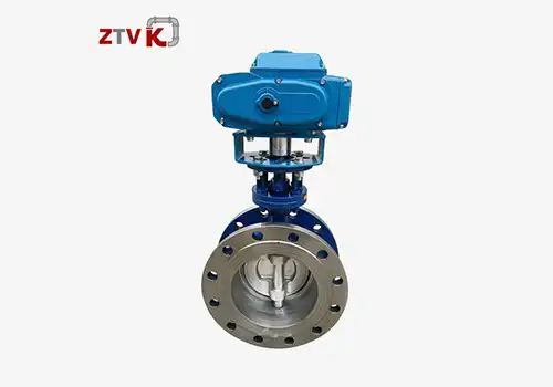 Metal butterfly valve for heating